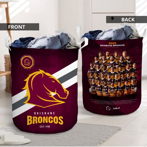 Brisbane Broncos Laundry Basket - VANDH 1133