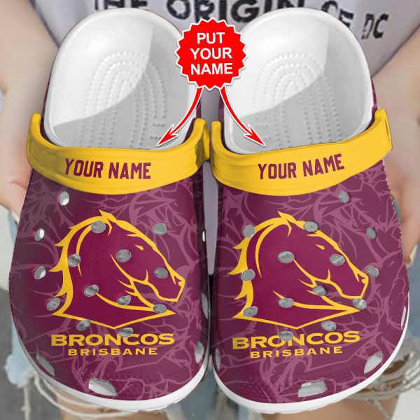 Personalized Brisbane Broncos Custom Crocs - VANDH 981