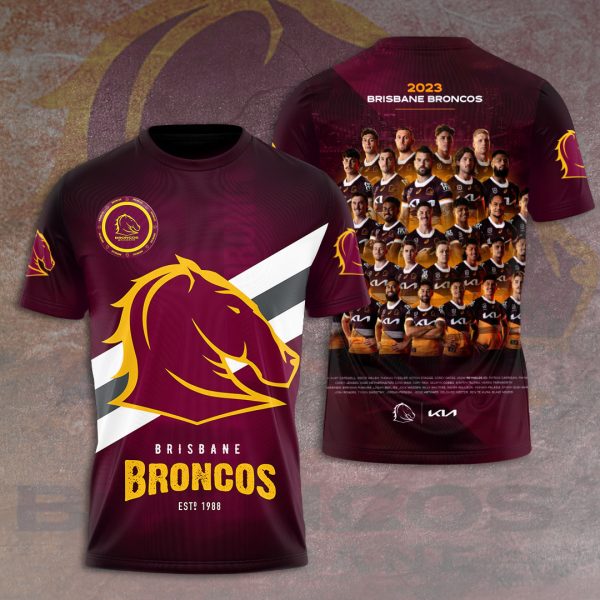 Brisbane Broncos 3D Apparel - VANDH 1116