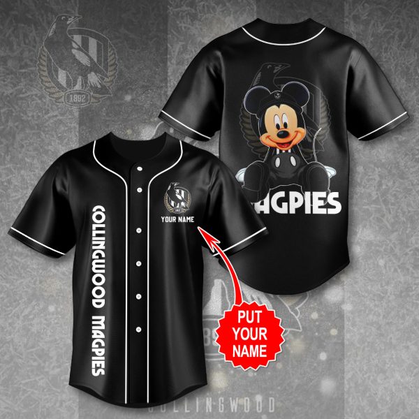 Personalized Collingwood FC Baseball Jersey - VANDH 975