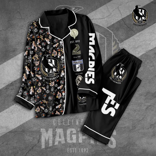 Collingwood FC Button Down Pajamas Set – TANTN 2556