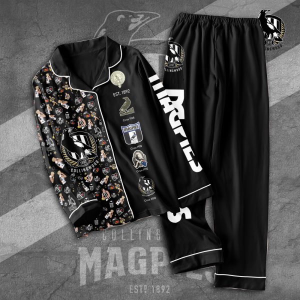 Collingwood FC Button Down Pajamas Set – TANTN 2556
