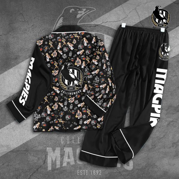 Collingwood FC Button Down Pajamas Set – TANTN 2556