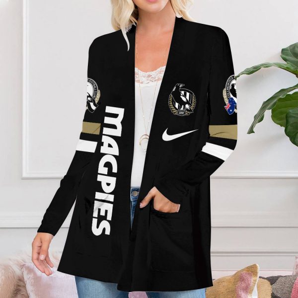 Collingwood FC Women’s Patch Pocket Cardigan – TANTN 2559