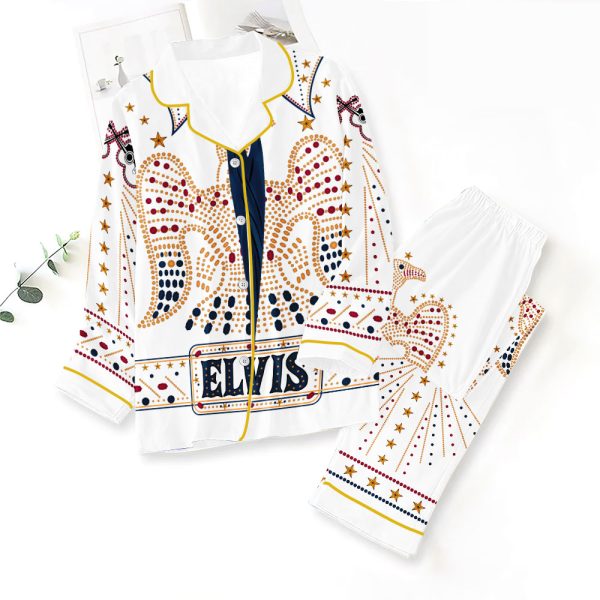 Elvis Presley Button Down Pajamas Set - NGHIAVT 0596