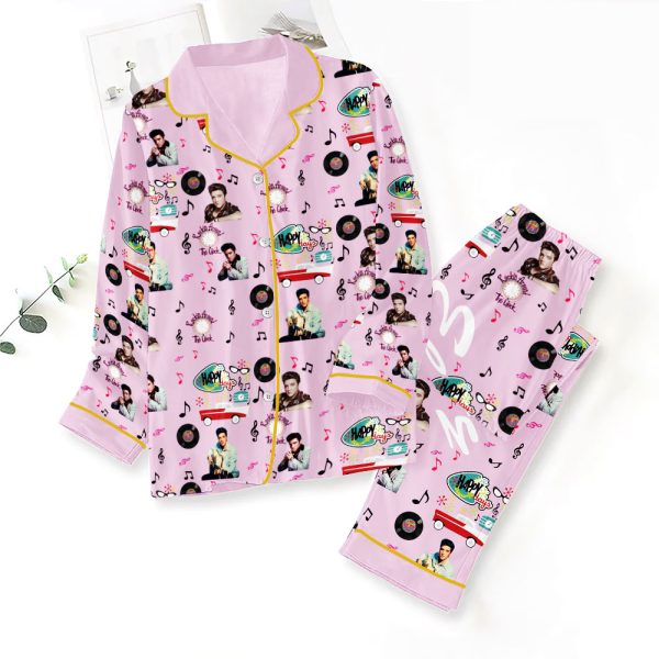 Elvis Presley Button Down Pajamas Set - NGHIAVT 0597