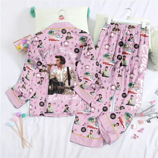 Elvis Presley Button Down Pajamas Set - NGHIAVT 0597