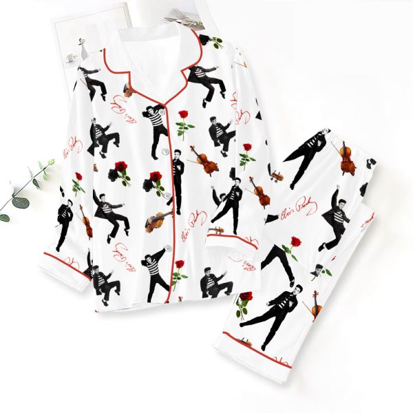 Elvis Presley Button Down Pajamas Set - NGHIAVT 0599