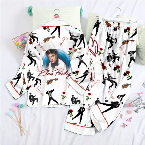 Elvis Presley Button Down Pajamas Set - NGHIAVT 0599