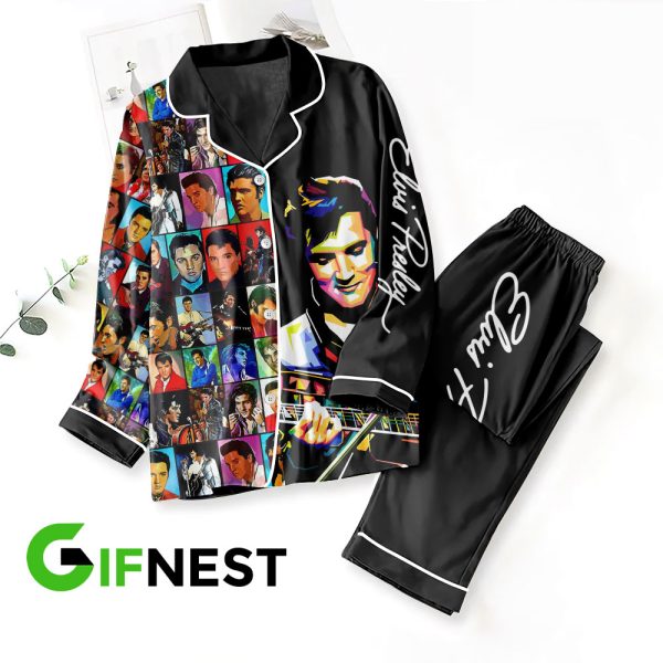 Elvis Presley Button Down Pajamas Set – VANDH 1099