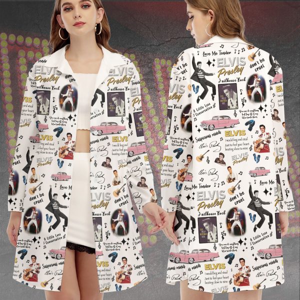 Elvis Presley Side Split Dress With Shirt Placket – VANDH 866