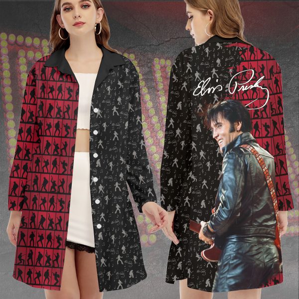 Elvis Presley Side Split Dress With Shirt Placket – VANDH 867