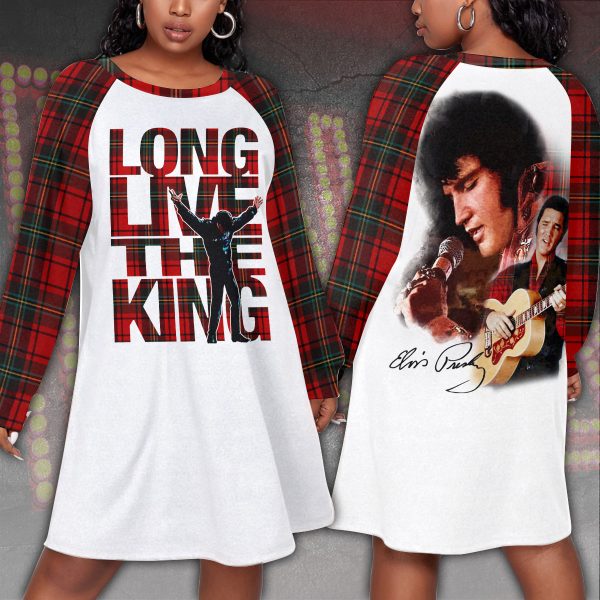 Elvis Presley Dress With Raglan Sleeve (Plus Size) – VANDH 891