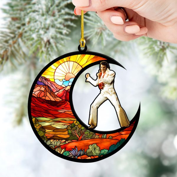 Elvis Presley 2-Side Printed Acrylic Ornament - VANDH 1015.4
