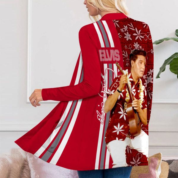 Elvis Presley Women’s Patch Pocket Cardigan – VANDH 893