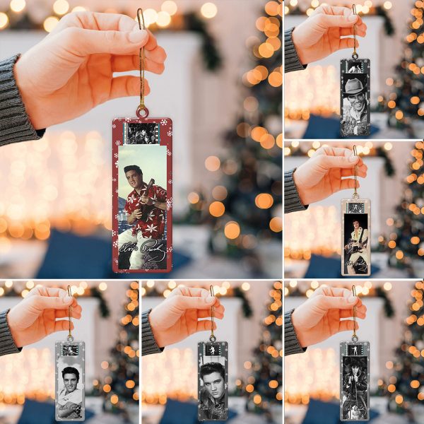 6PCS Elvis Presley 2-Side Printed Acrylic Ornament Set - TANTN 2449