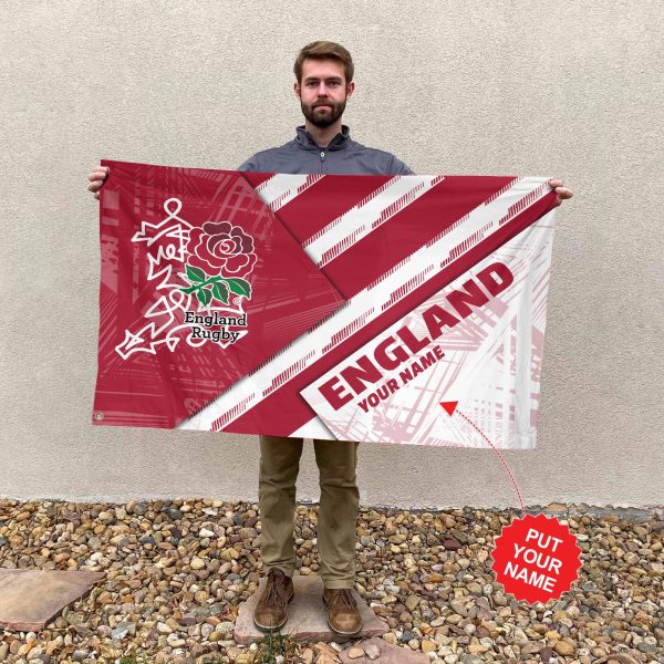Personalized England National Rugby Union Team 3D House Flag - TANTN 2378