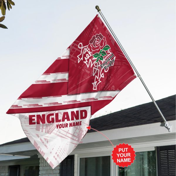 Personalized England National Rugby Union Team 3D House Flag - TANTN 2378