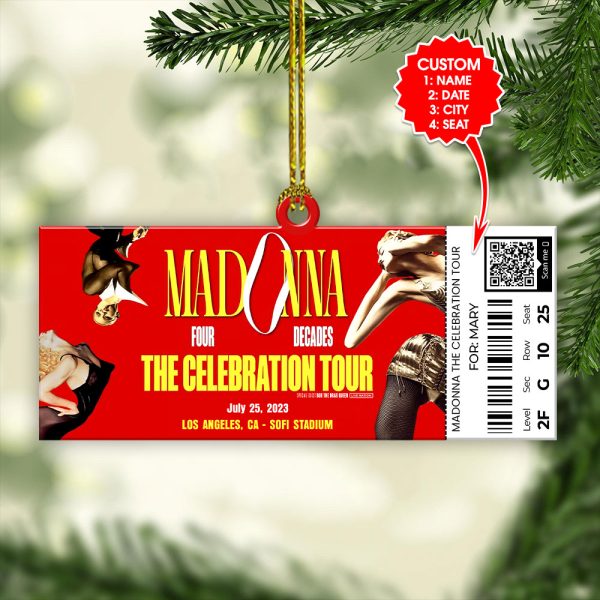 Personalized Madonna 2-Side Printed Ornament – VANDH 1092