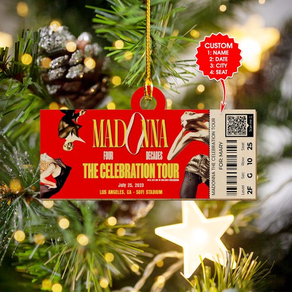 Personalized Madonna 2-Side Printed Ornament – VANDH 1092