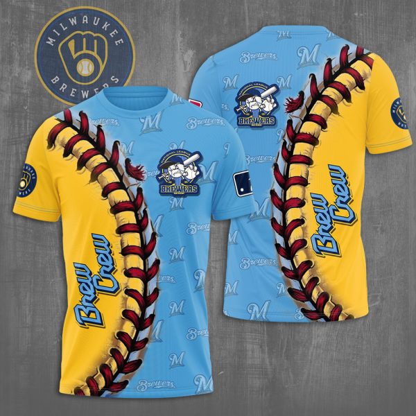 Milwaukee Brewers 3D Apparel - NGHIAVT 0657