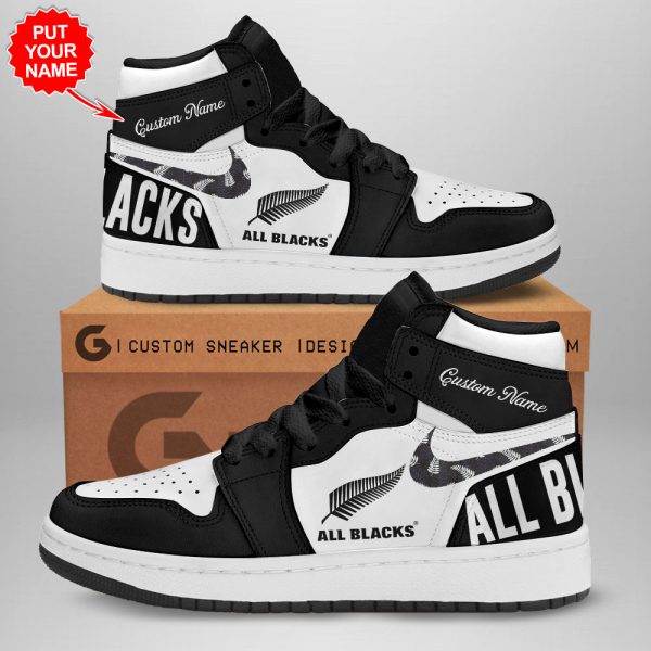 Personalized New Zealand x Rugby World Cup AJ 1 Sneaker - VANDH 941