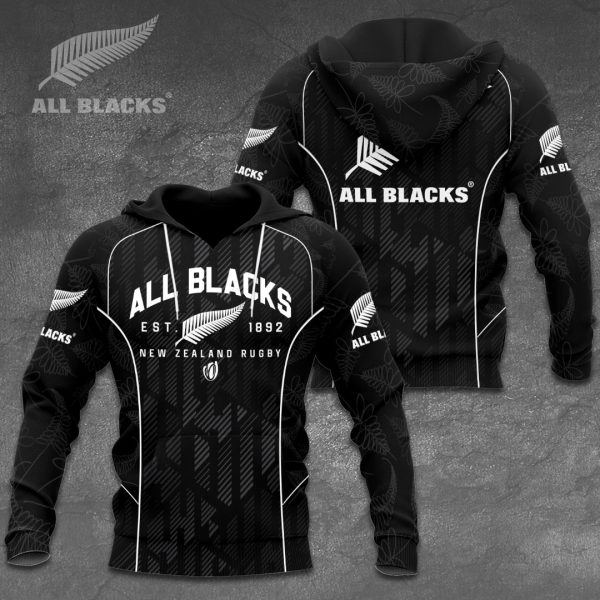 New Zealand National Rugby Union Team All Blacks 3D Apparel - VANDH 1057