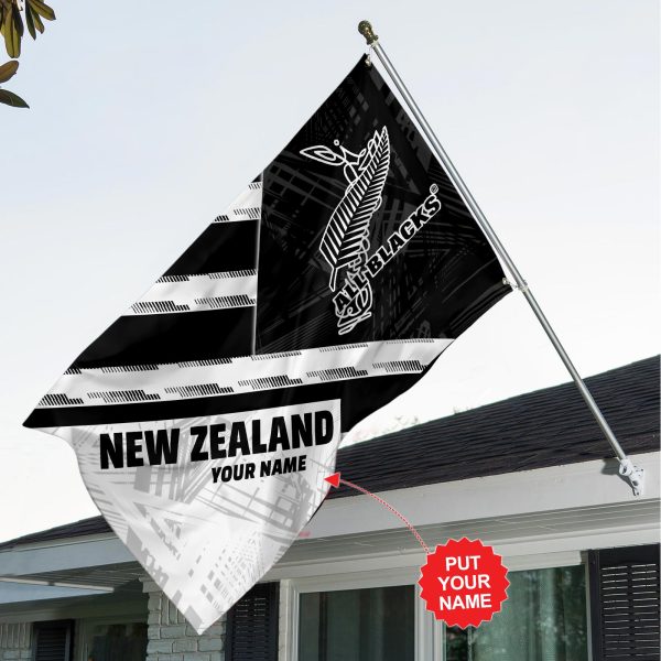 Personalized New Zealand National Rugby Union Team All Blacks 3D House Flag - TANTN 2376