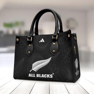 New Zealand National Rugby Union Team All Blacks Leather HandBag - TANTN 2436