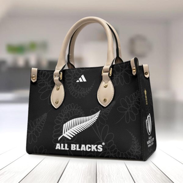 New Zealand National Rugby Union Team All Blacks Leather HandBag - TANTN 2436