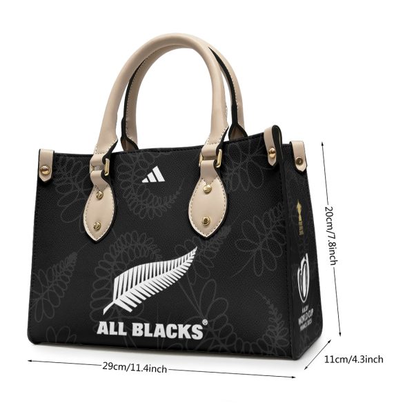New Zealand National Rugby Union Team All Blacks Leather HandBag - TANTN 2436