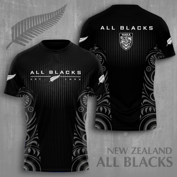 New Zealand National Rugby Union Team All Blacks 3D Apparel - VANDH 1023