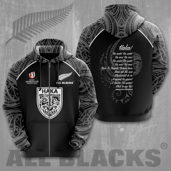New Zealand National Rugby Union Team All Blacks 3D Apparel - VANDH 1034
