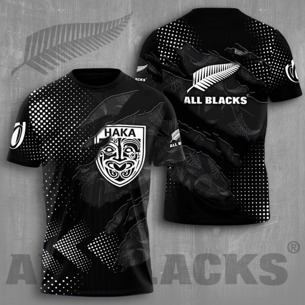 New Zealand National Rugby Union Team All Blacks 3D Apparel - VANDH 1058