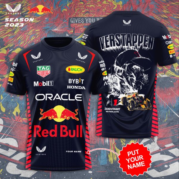 Personalized Red Bull Racing F1 3D Apparel - TANTN 2524