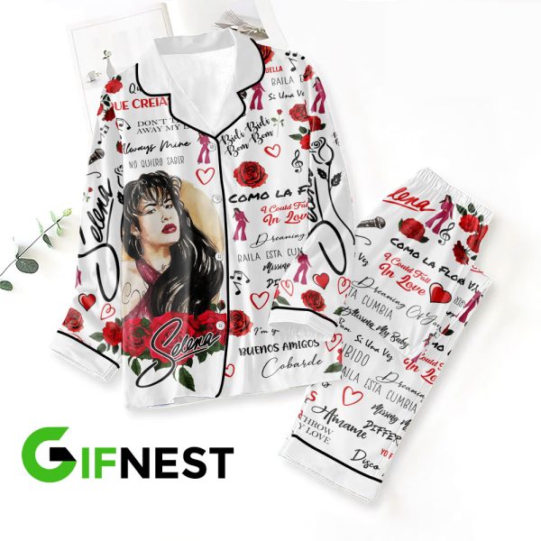 Selena Quintanilla Pérez Button Down Pajamas Set - VANDH 983