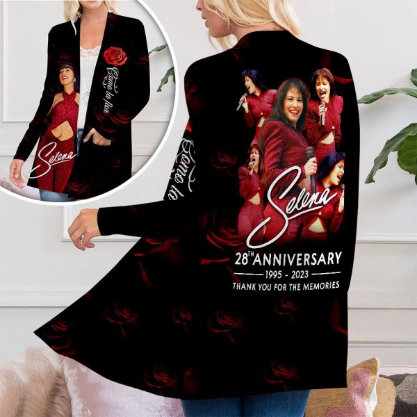 Selena Quintanilla Pérez Women's Patch Pocket Cardigan - VANDH 1010