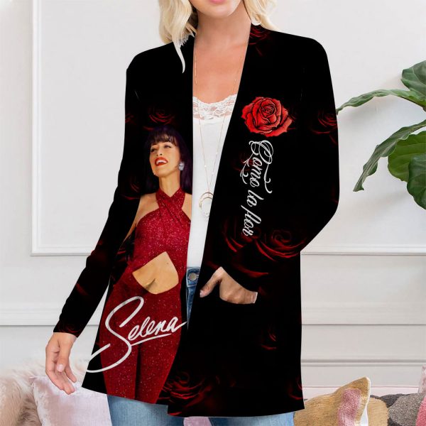 Selena Quintanilla Pérez Women's Patch Pocket Cardigan - VANDH 1010