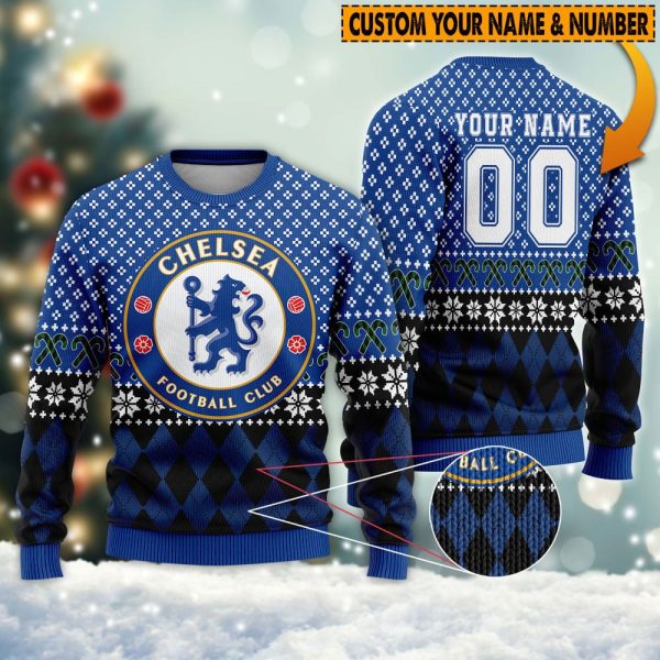 Personalized Chelsea FC 3D Ugly Sweater - TANTN 2462