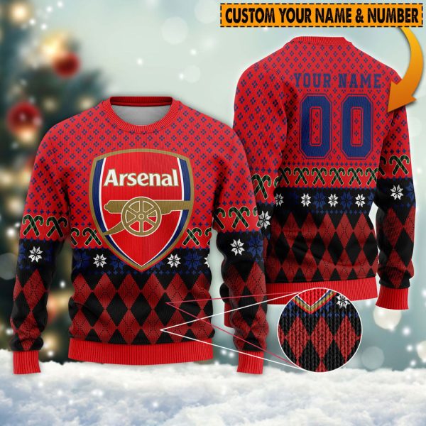 Personalized Arsenal 3D Ugly Sweater - TANTN 2464