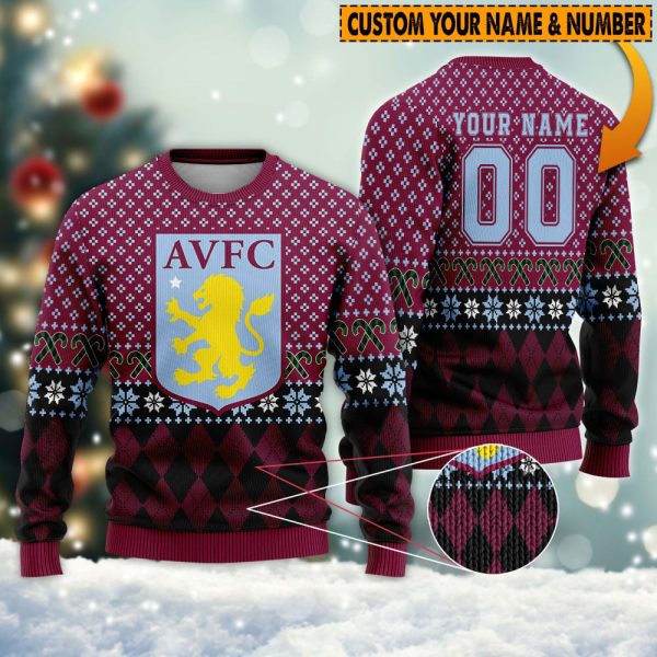 Personalized Aston Villa 3D Ugly Sweater - TANTN 2465