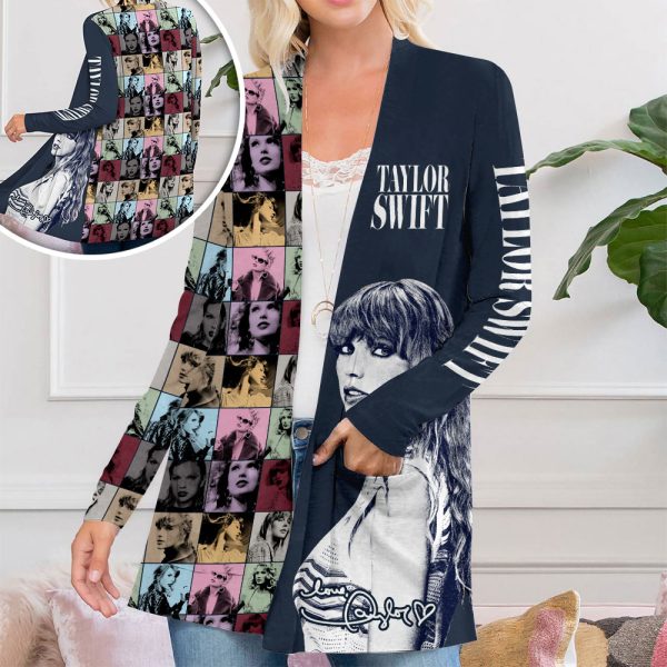 Taylor Swift Women’s Patch Pocket Cardigan – VANDH 1012