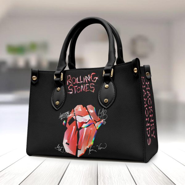 The Rolling Stones Leather HandBag - TANTN 2513