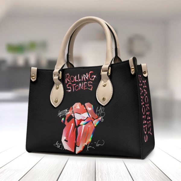 The Rolling Stones Leather HandBag - TANTN 2513
