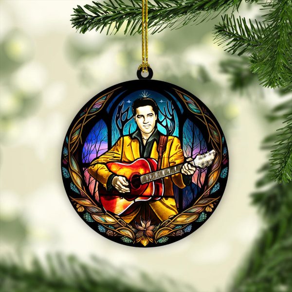 Elvis Presley 2-Side Printed Acrylic Ornament - VANDH 1060.1
