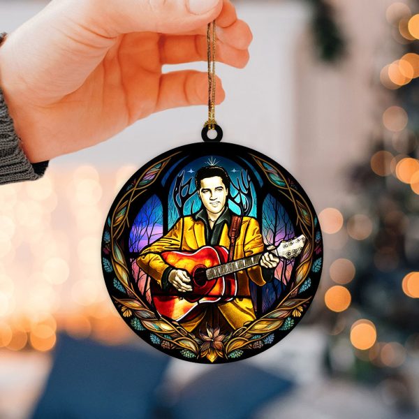 Elvis Presley 2-Side Printed Acrylic Ornament - VANDH 1060.1