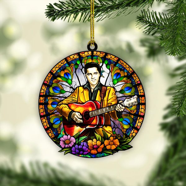 Elvis Presley 2-Side Printed Acrylic Ornament - VANDH 1060.2