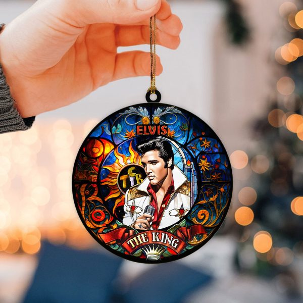 Elvis Presley 2-Side Printed Acrylic Ornament - VANDH 1060.3