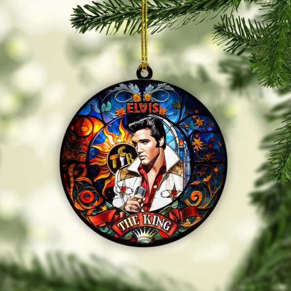 Elvis Presley 2-Side Printed Acrylic Ornament - VANDH 1060.3