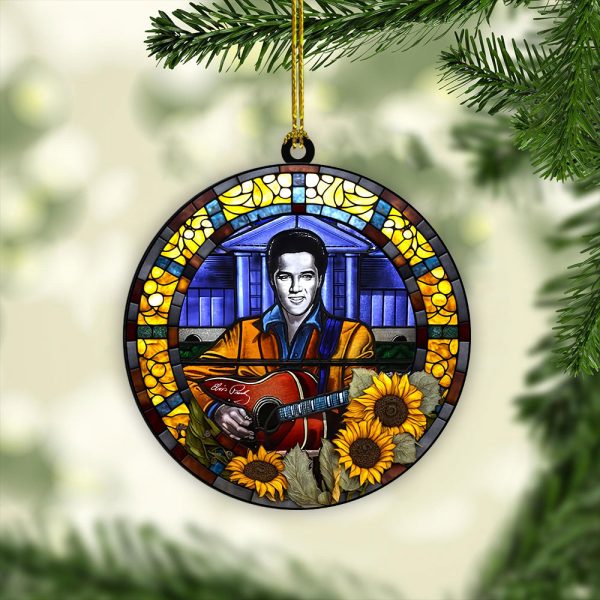 Elvis Presley 2-Side Printed Acrylic Ornament - VANDH 1060.4
